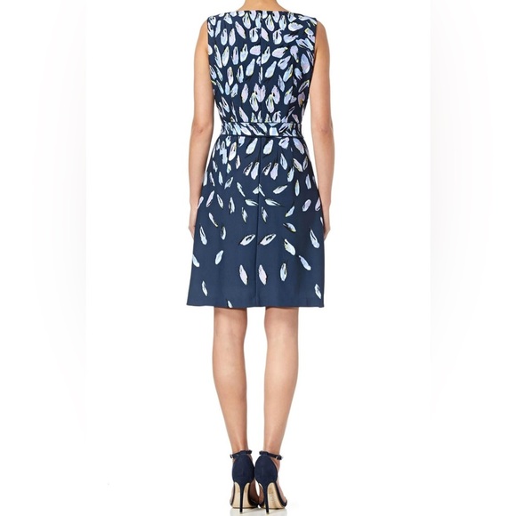 Adrianna Papell Fluttering Botany Print Fit and Flare Dress size 18W - Picture 2 of 9